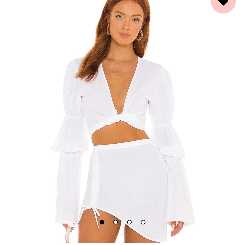 Revolve Bananhot Tie top and skirt